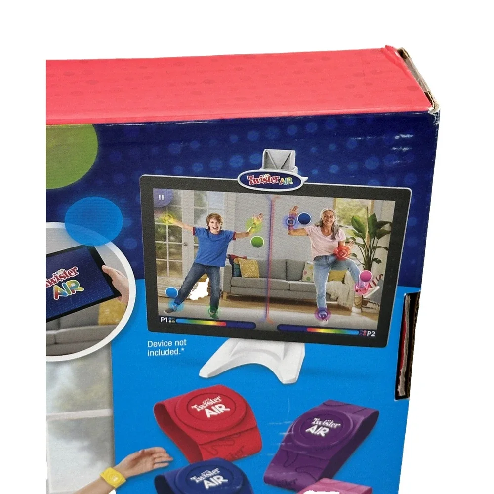 Hasbro Gaming Twister Air Game | AR App Play Game with Wrist and Ankle Bands